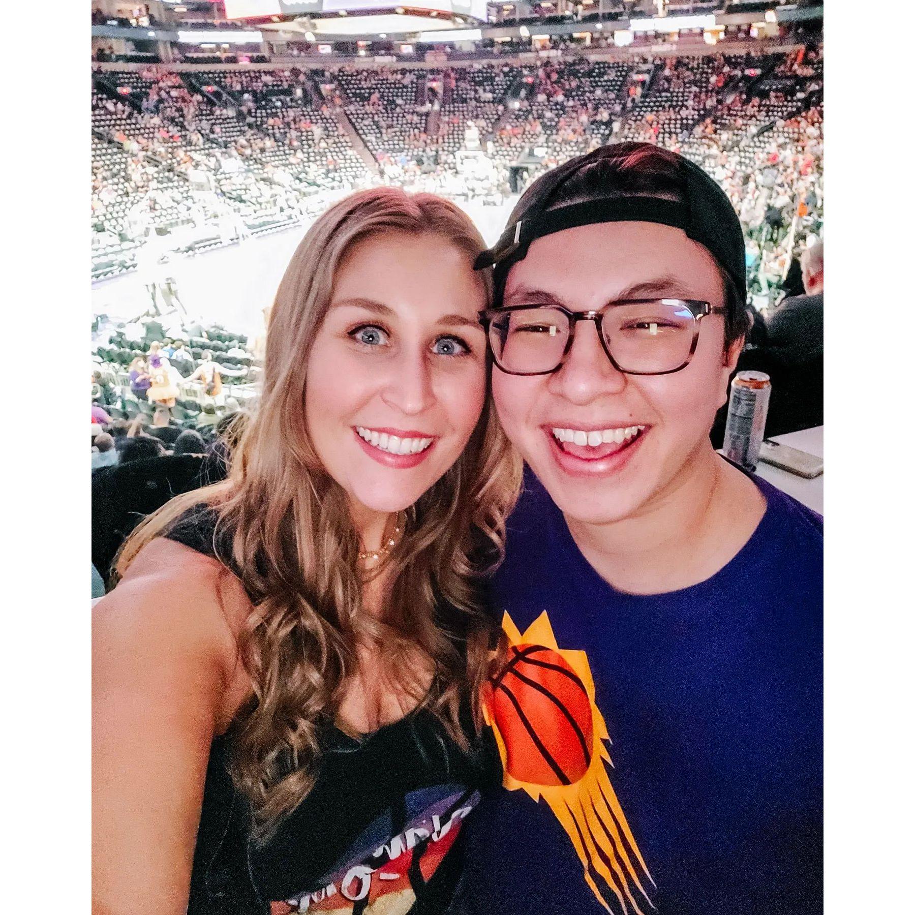 Suns game for Cj's birthday - 2022