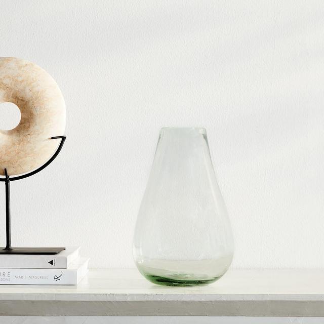 Pure Glass Vase, Raindrop, Clear, Small
