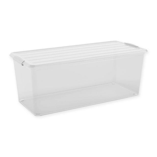 Curver® Latch Mates 100-Quart Storage Container with Lid in Clear/Grey