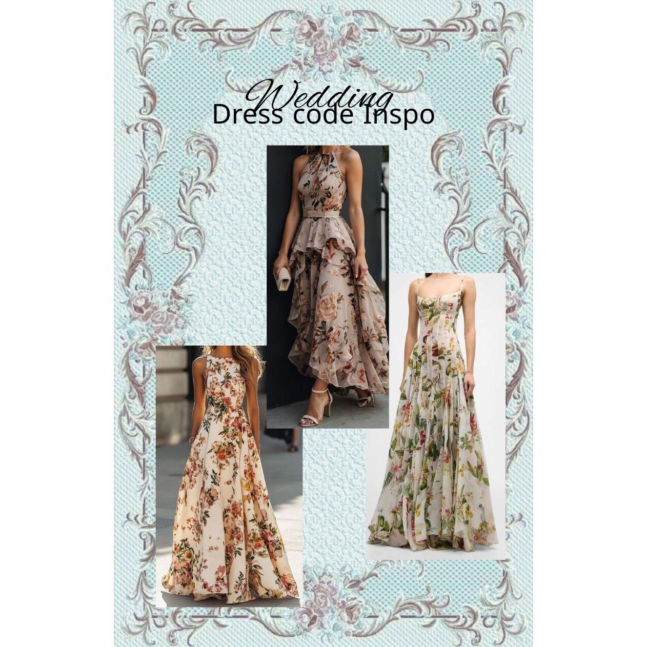 Floral Outfit inpos for the guests