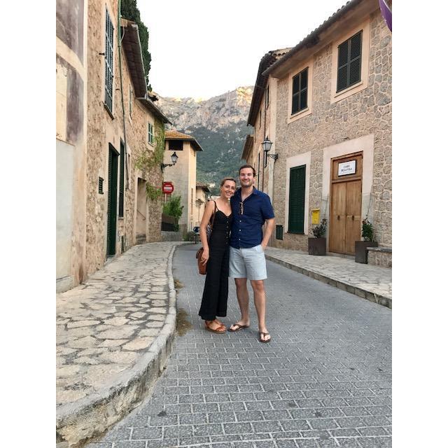 In the mountains of Mallorca.... A few days after we got engaged!