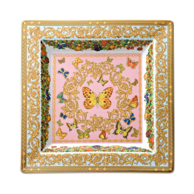 Rosenthal Meets Versace "Butterfly Garden" 8.5" Square Tray