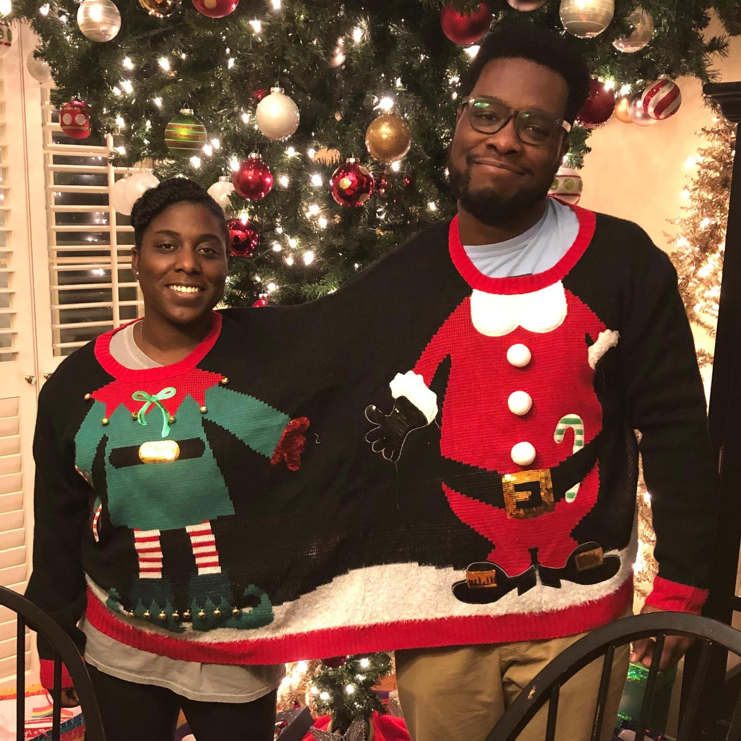 "Get along" sweater, Christmas 2018