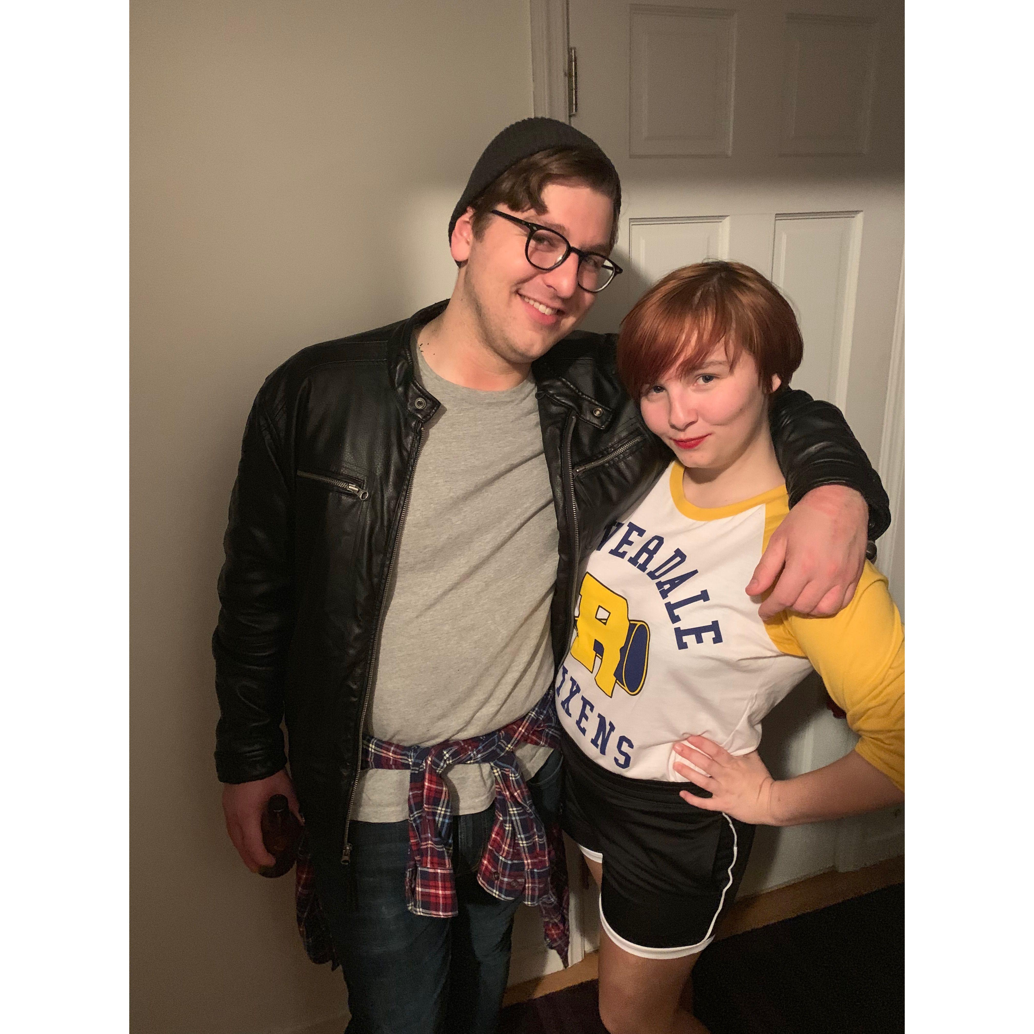 Halloween as Cheryl and Jughead from Riverdale