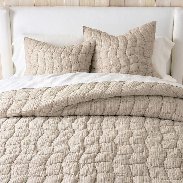 Cloud Quilt King/Cal. King, Dark Flax