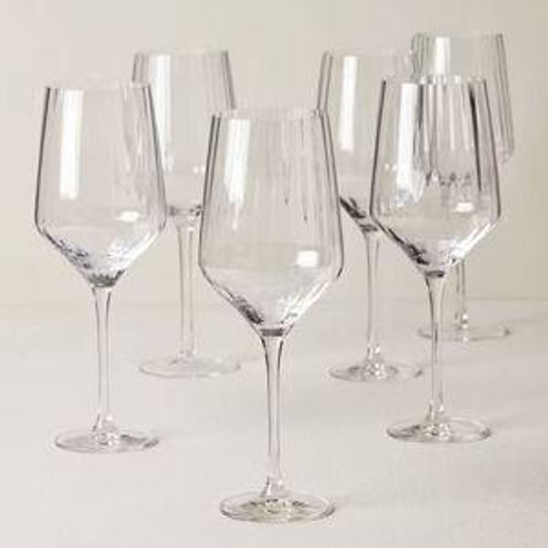 Lenox Tuscany Classics Angled Optic Wine Glasses, Set of 6