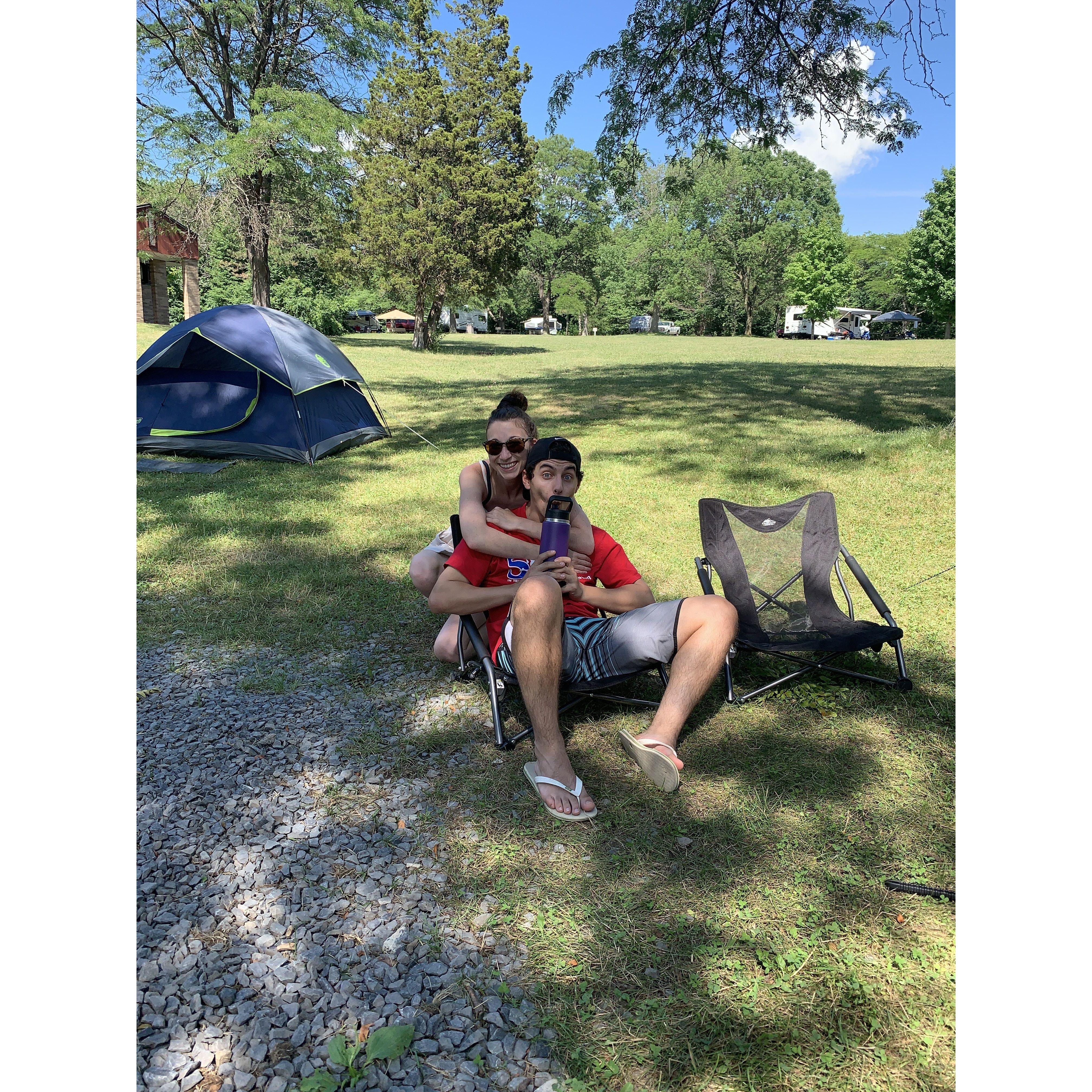Camping at the Finger Lakes, NY. We stayed here for a week due to unforeseen storming, and absolutely loved every second of it.
