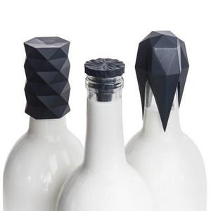 Get It Right - GIR Wine Bottle Stopper 3pc Set Black
