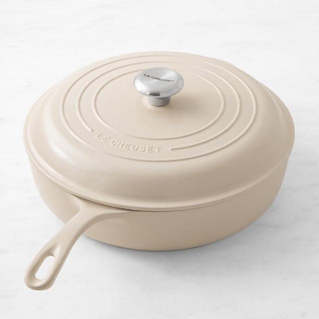 Le Creuset Signature Enameled Cast Iron Deep Sauté Pan, 4 1/4-Qt., Brioche
