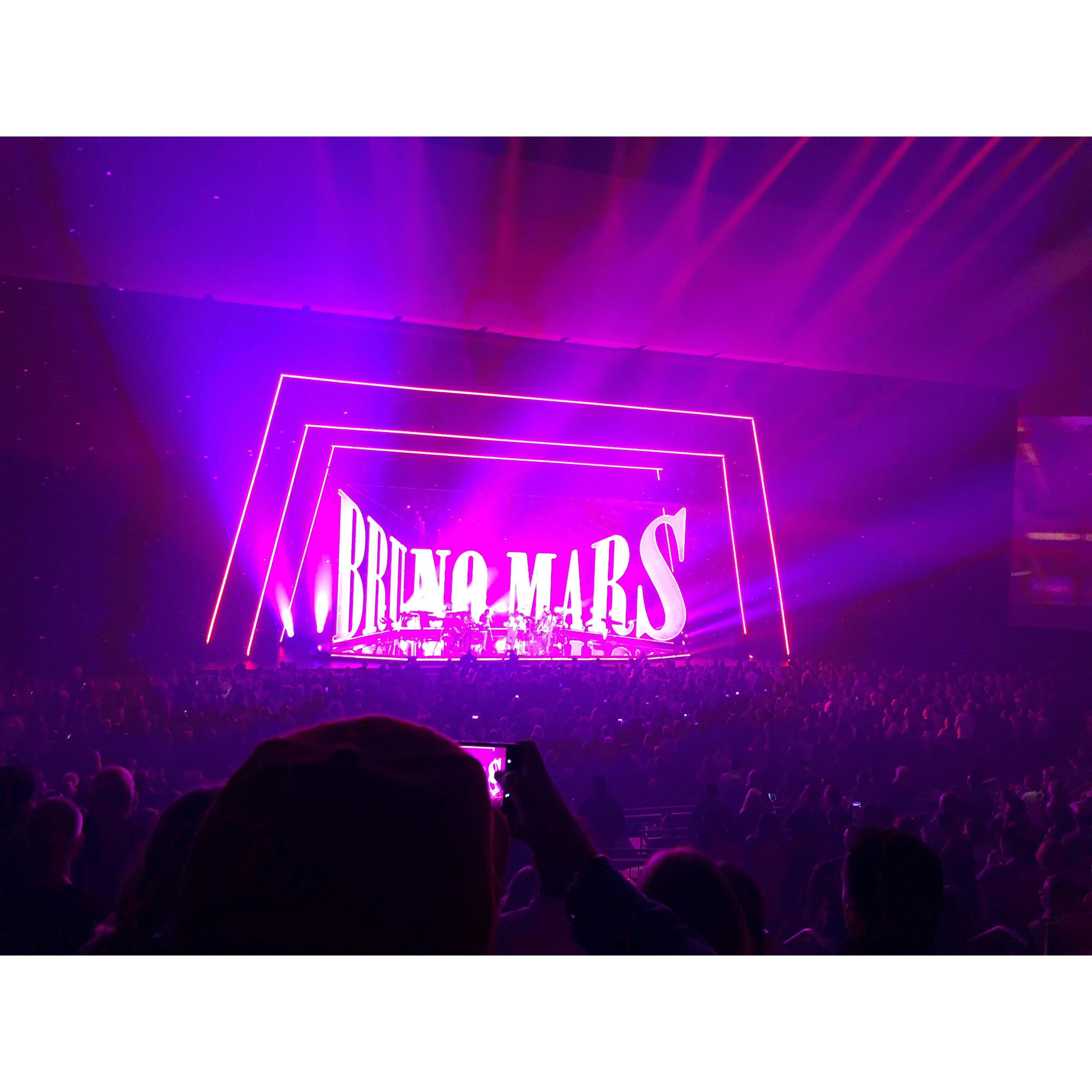 Bruno Mars Concert in Las Vegas for Valentines Day 2018!