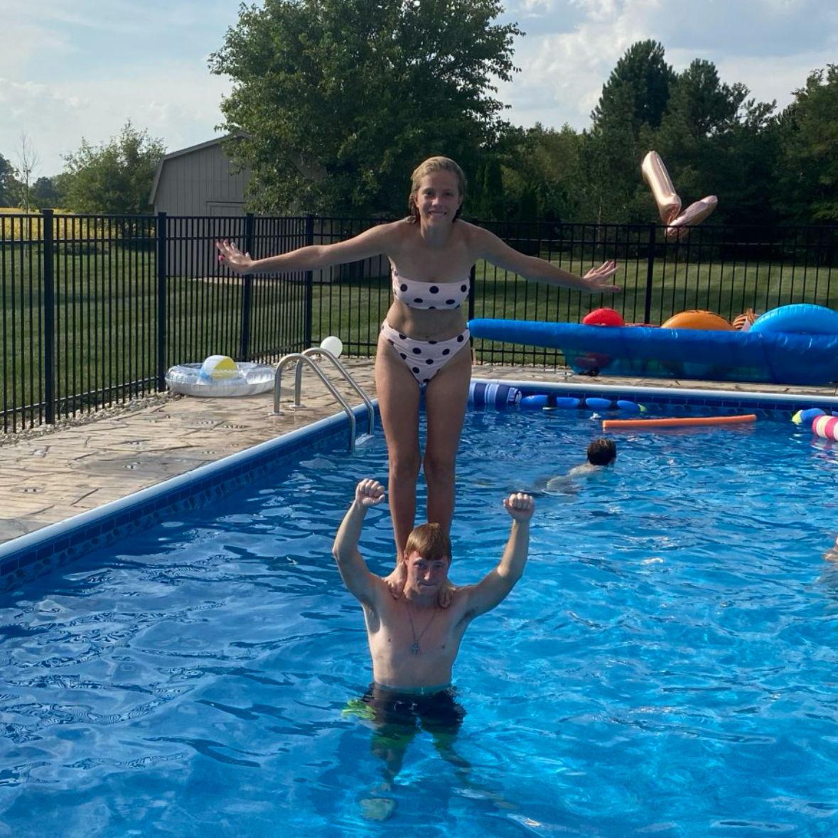Nick came to celebrate Annay's 16th birthday. They started a fun tradition with a picture of Annay standing on Nick's shoulders. Family members couldn’t help but ask Annay's mom "Are they dating yet?"