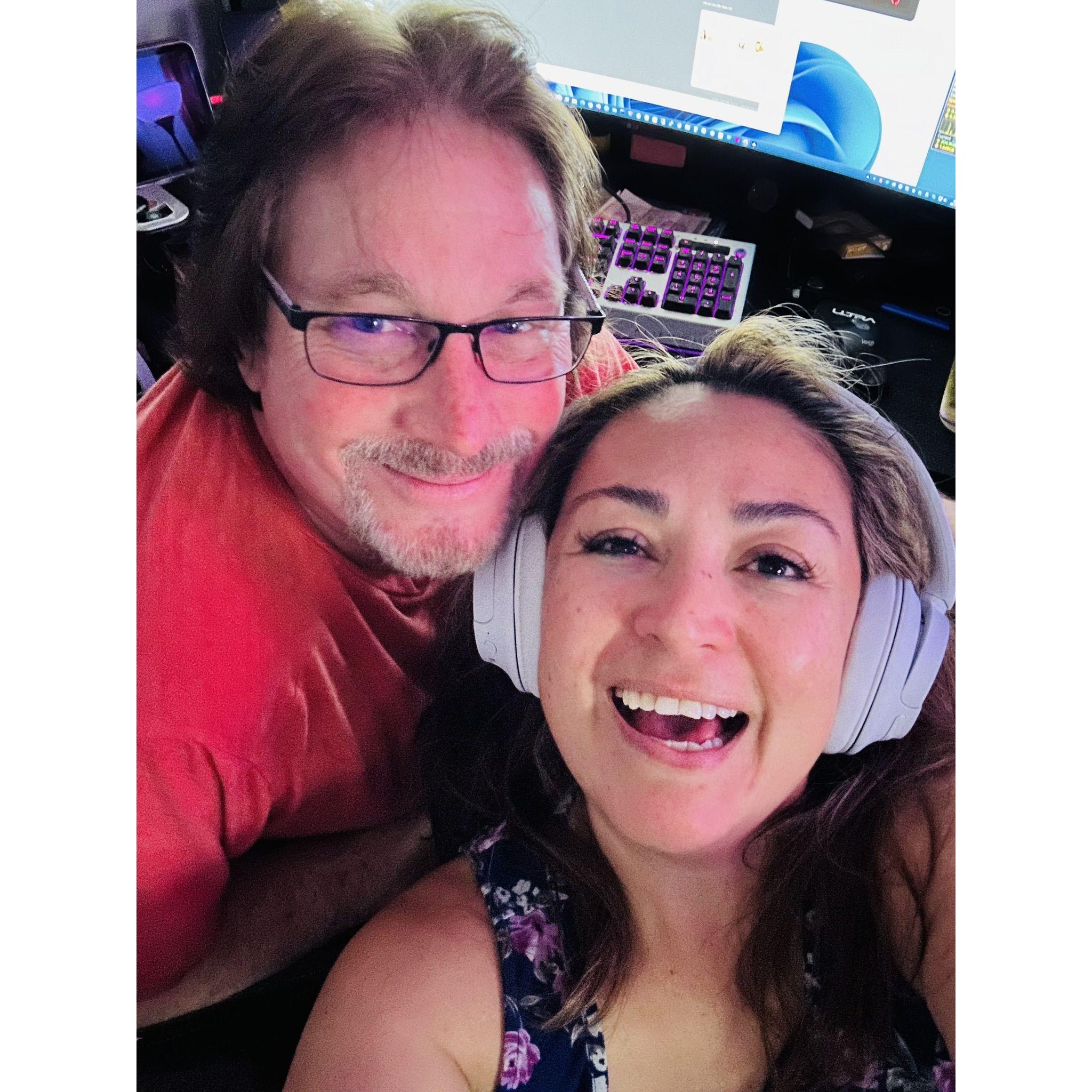 John and I love music. Just chilling
2021