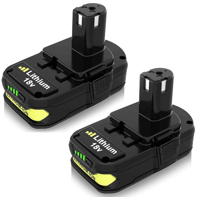 2Pack 3.6Ah Replacement for Ryobi 18V Battery Compatible with Ryobi 18 Volt Battery P102 P103 P104 P105 P107 P108 P109 P190 P191 P122 Cordless Power Tools