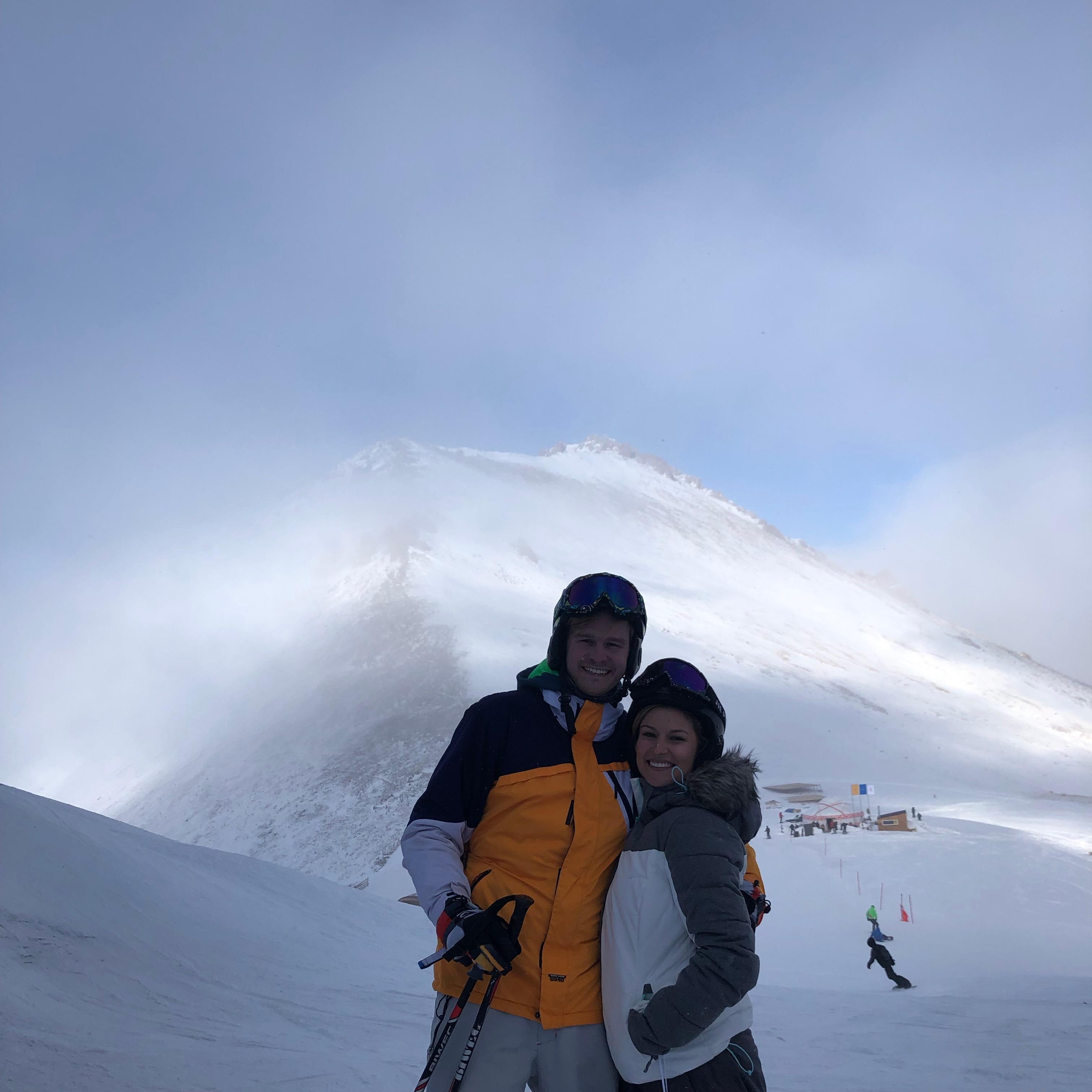 The time Erin attempted to learn to ski in Almaty, KZ - Jan 2019