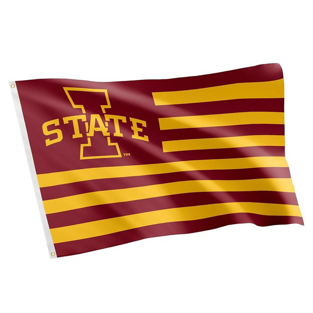 Desert Cactus Iowa State University ISU Flag - 3 x 5 Feet Cyclones Banner, Indoor/Outdoor Durable Fabric, 100% Polyester Design (Style Nation)