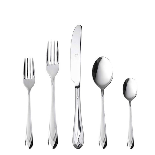 Diamante Italian Stainless Steel 20-Piece Flatware Set - Mirror
