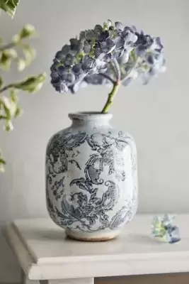 Damask Ceramic Vase, Round