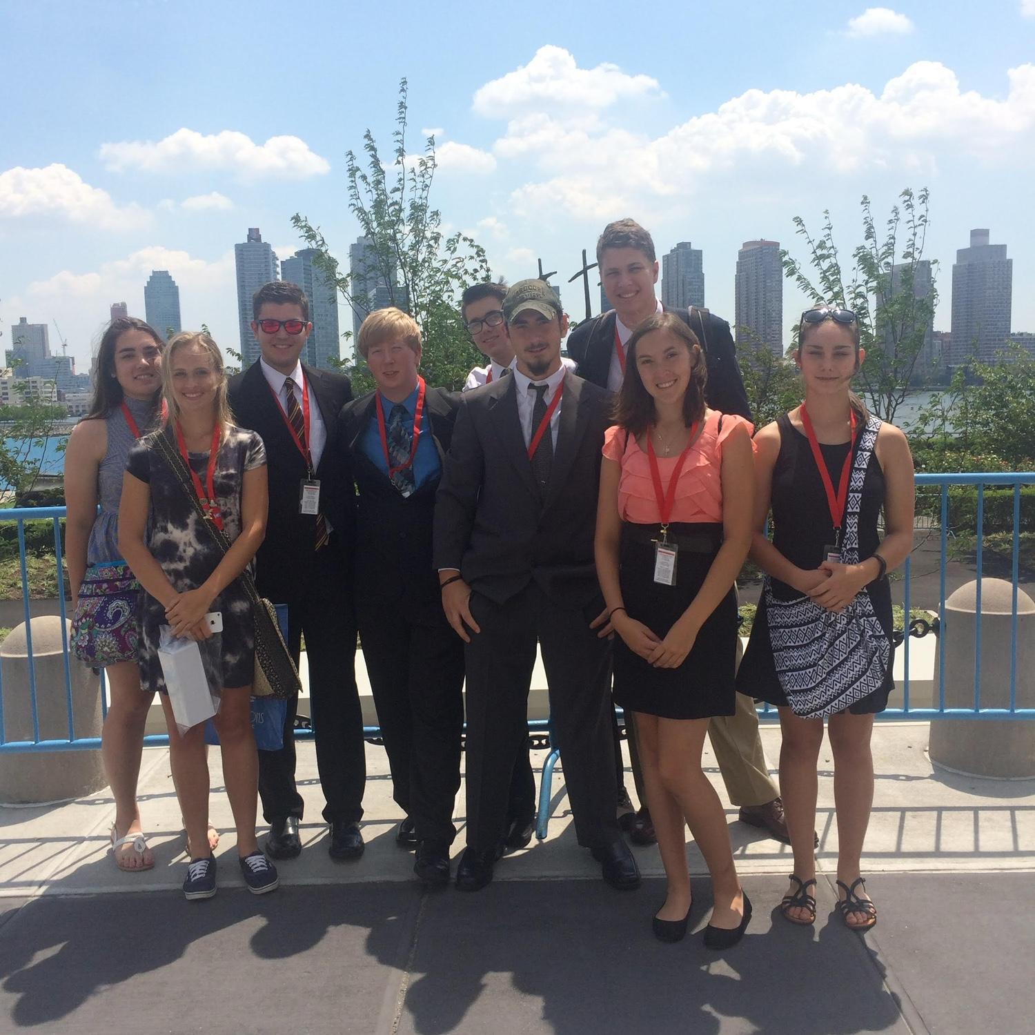 A photo of us in the UN Gardens!