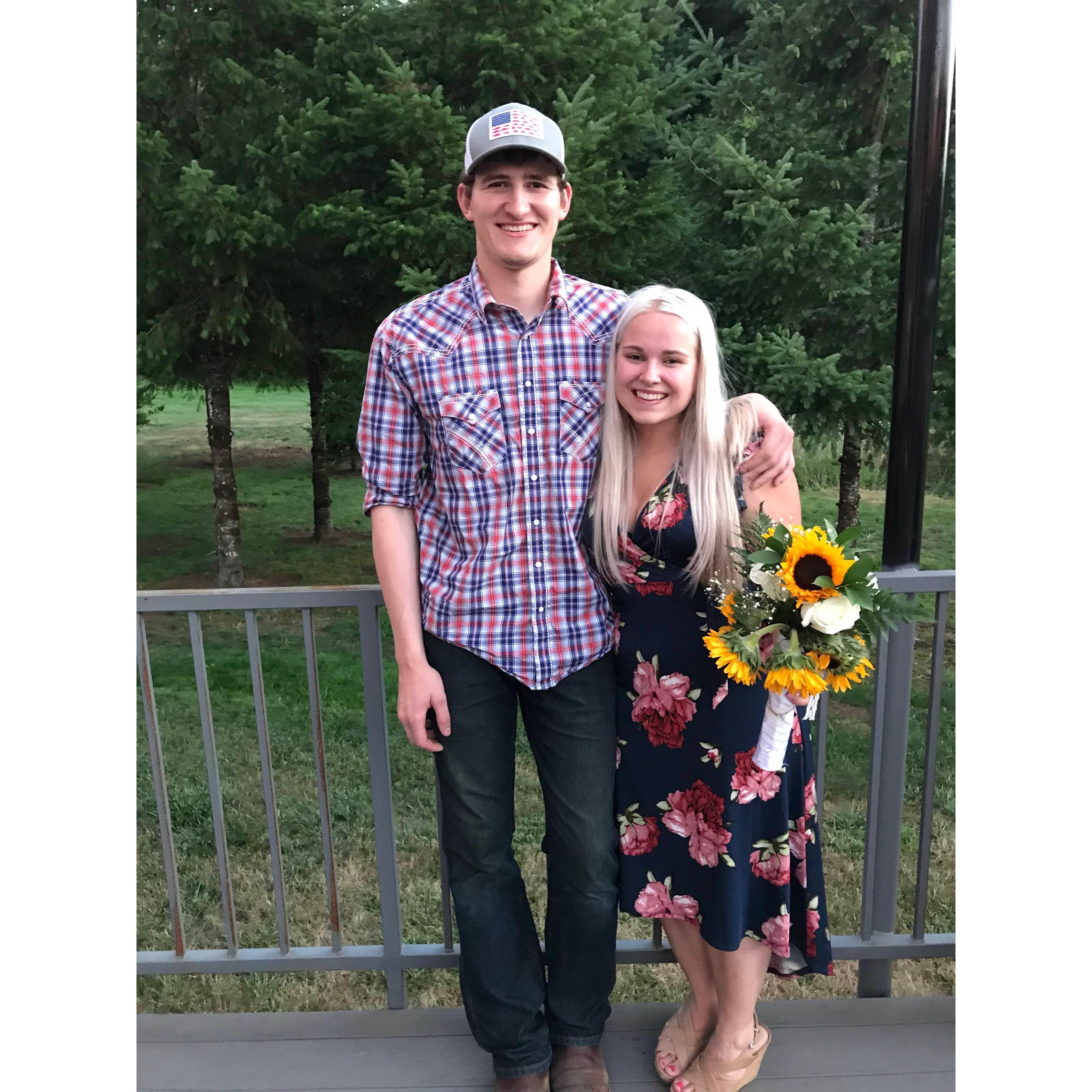 Caught the bouquet at Sabrina & Kyle’s wedding