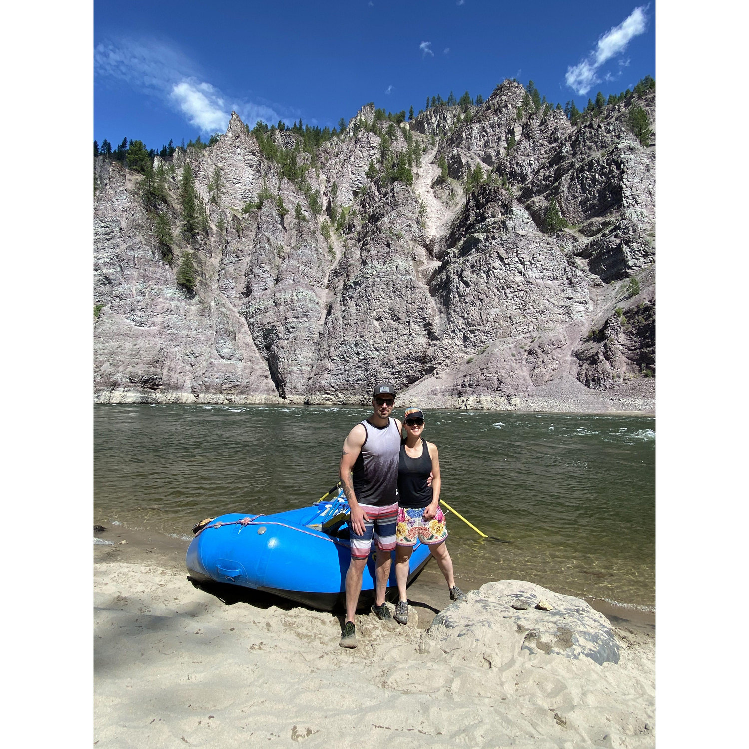 Rafting in Montana.