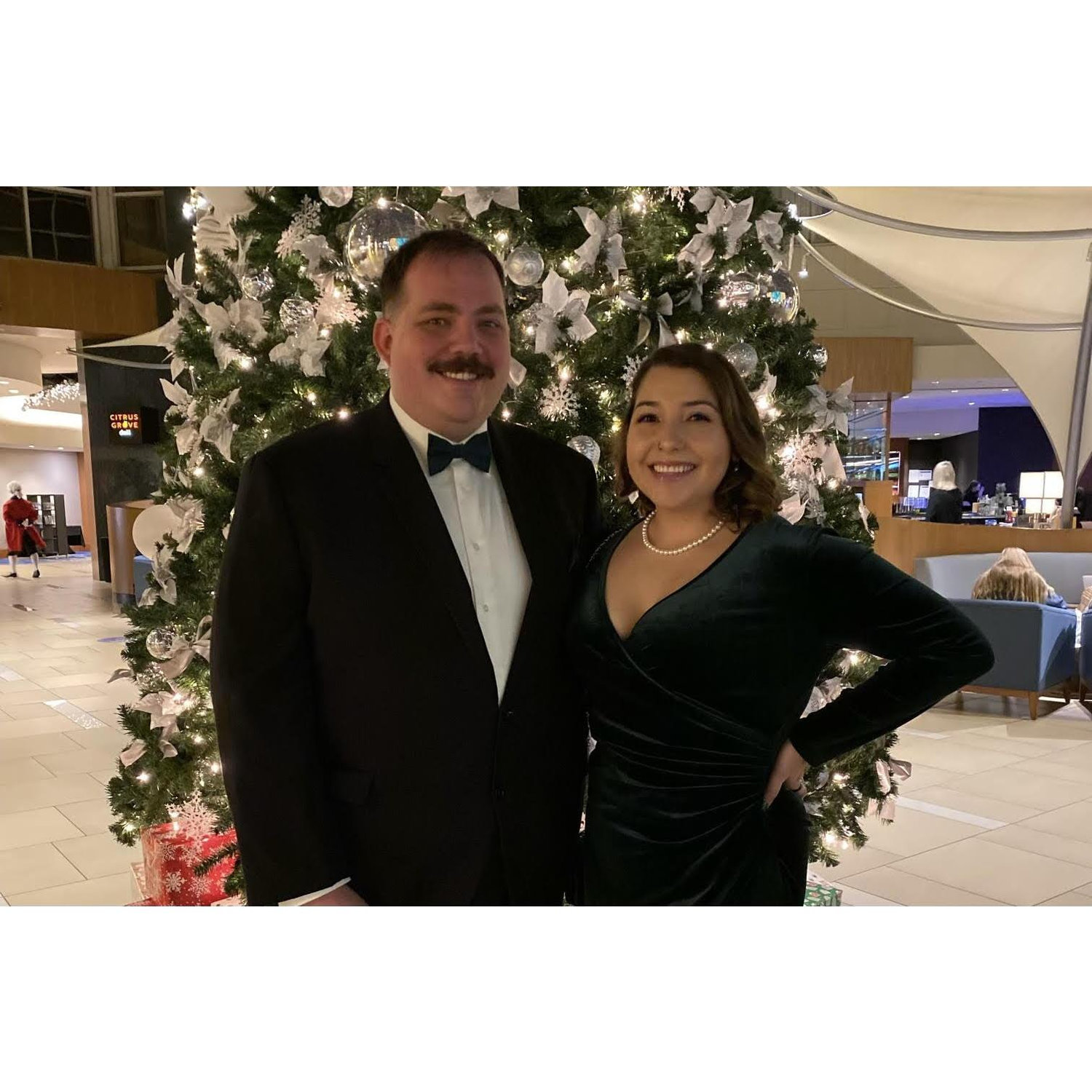 Courtnie's company holiday party.