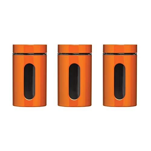 Premier Housewares Storage Canisters - Orange, Set of 3