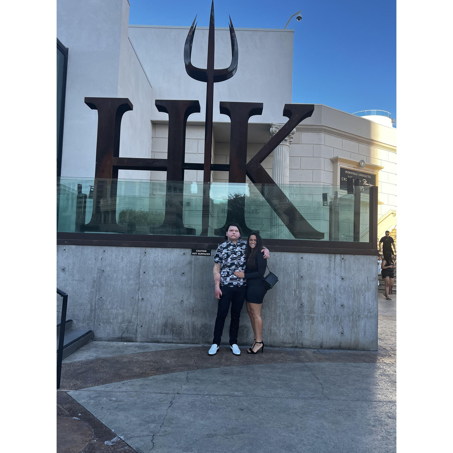 This is us at Hell's Kitchen, opened by Joe's favorite chef, Gordon Ramsay in Las Vegas, Nevada.