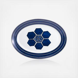 Bleus D'Ailleurs Oval Platter