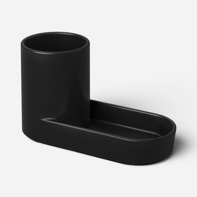 Stella Ceramic Sink Caddy Black - Threshold™