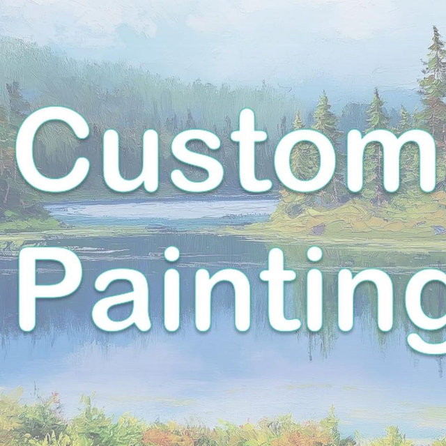 Custom Oil Painting Personalized Landscape or Pet Portrait From Photo Handcrafted Artwork Unique Gift for Wall Decor Custom Wall Art
