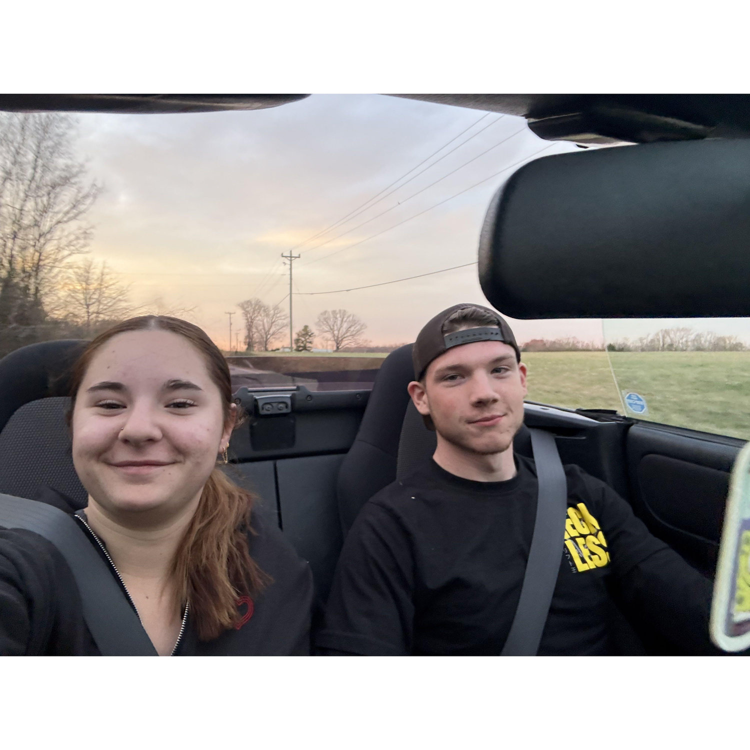 A late night drive in our little car