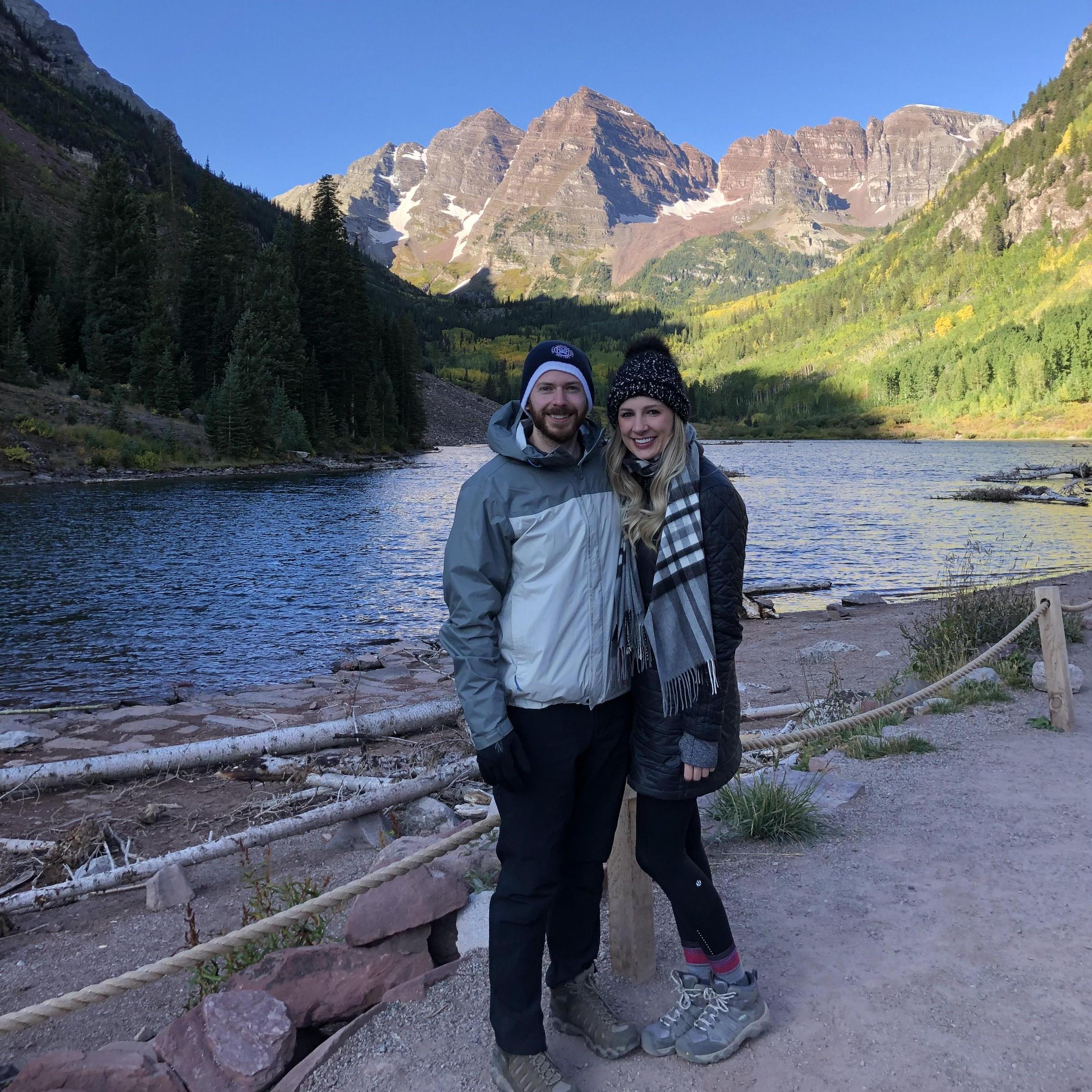 Maroon Bells in Aspen, Colorado. September 2019