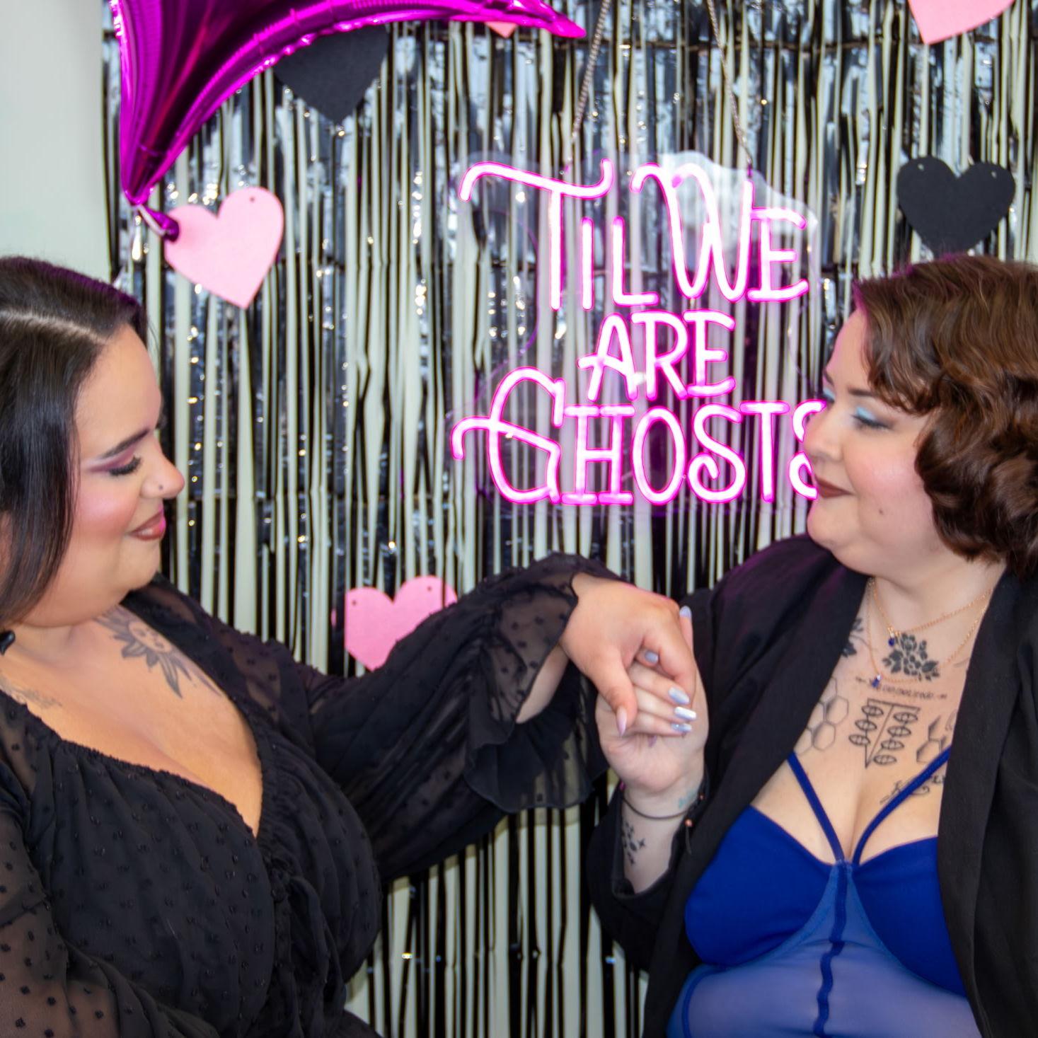 Engagement at our friend Jamie's tattoo parlor.