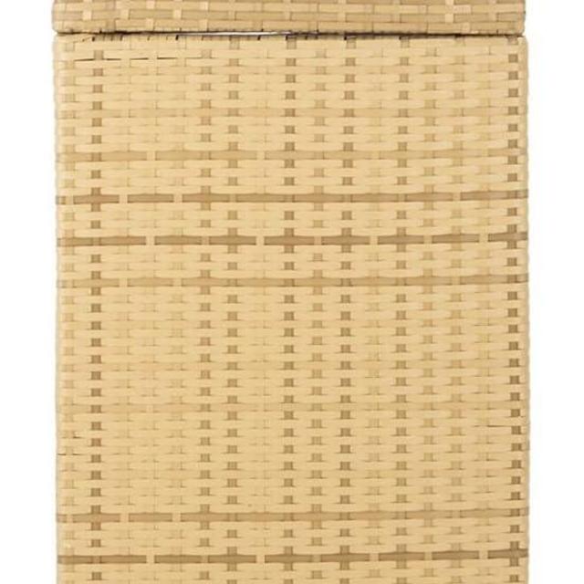Safavieh Outdoor Collection Mazeli Natural Woven Swing Top Dome Lid Trash Bin (Fully Assembled) PAT7511D
