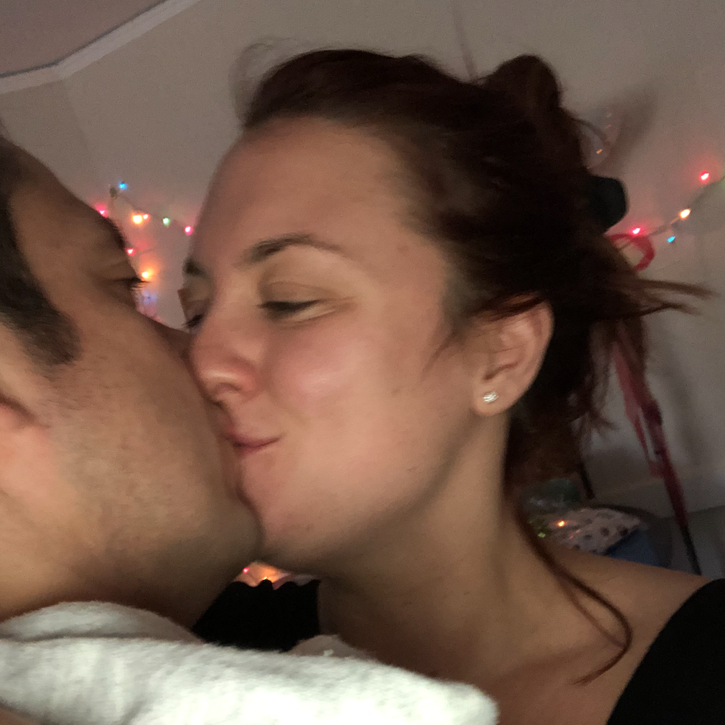 Our first Christmas together, one of our favorite memories. We both say this is the moment we knew we found "the one"!