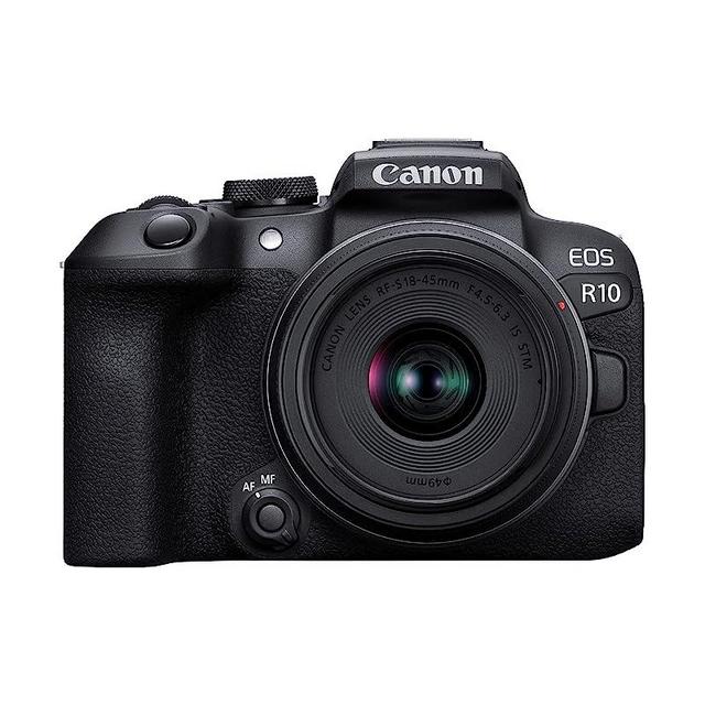 Canon EOS R10 RF-S18-45mm F4.5-6.3 is STM Lens Kit, Mirrorless Vlogging Camera, 24.2 MP, 4K Video, DIGIC X Image Processor, High-Speed Shooting, Subject Tracking, Compact, for Content Creators