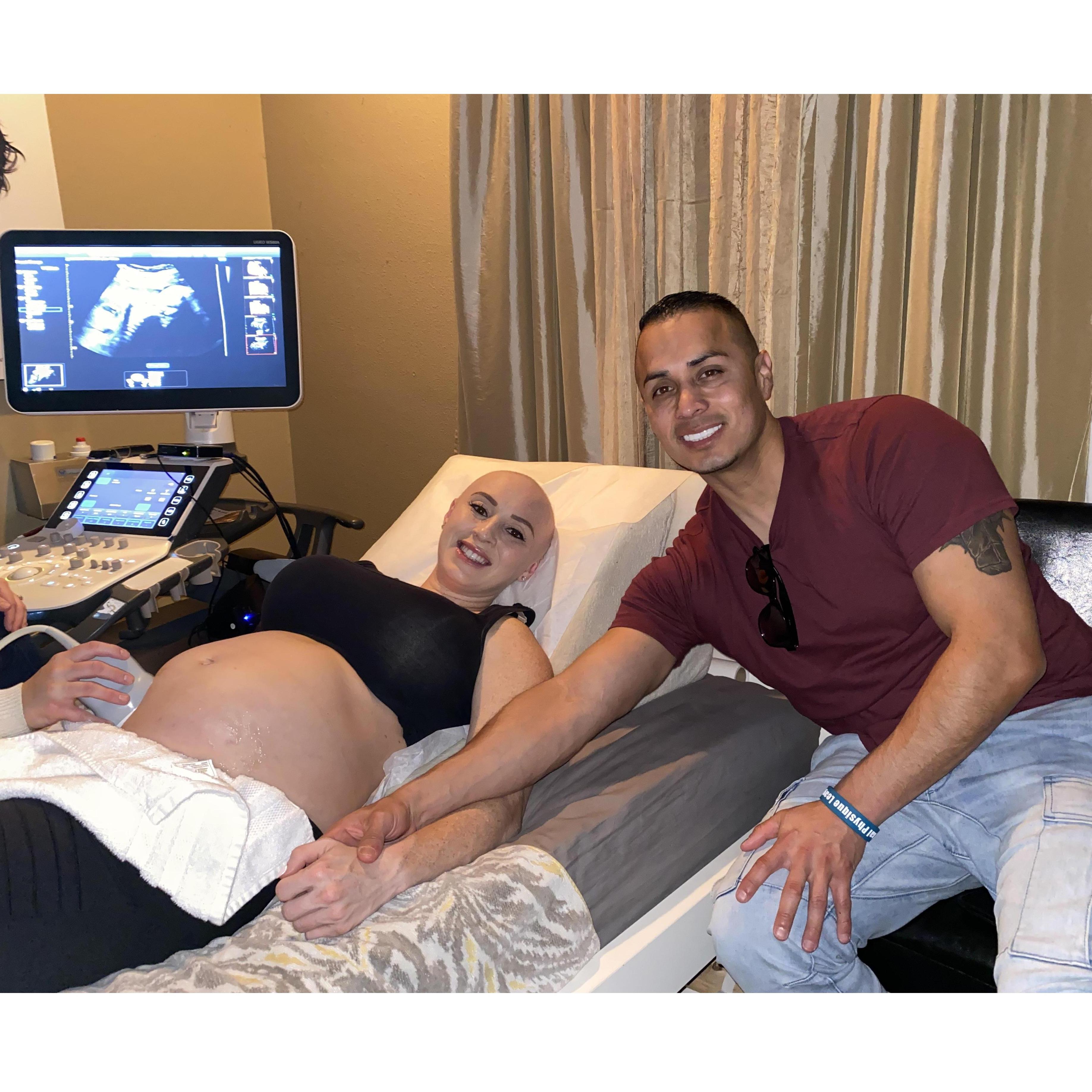 Luis was right by my side all through my cancer treatments & pregnancy appointments.