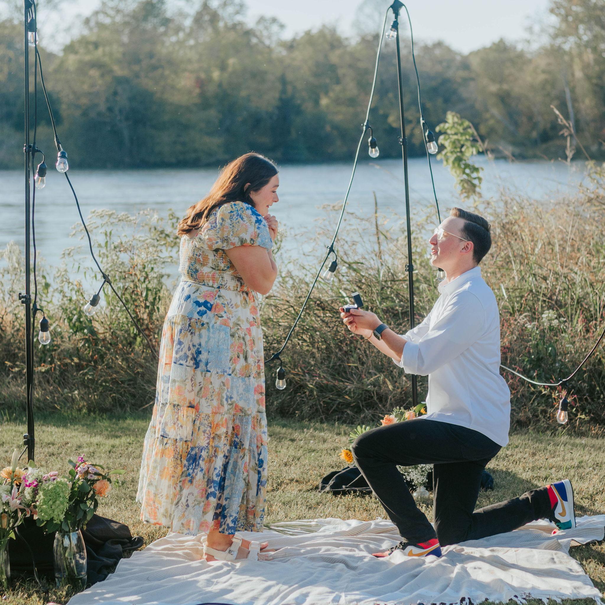 He asked! She said yes!