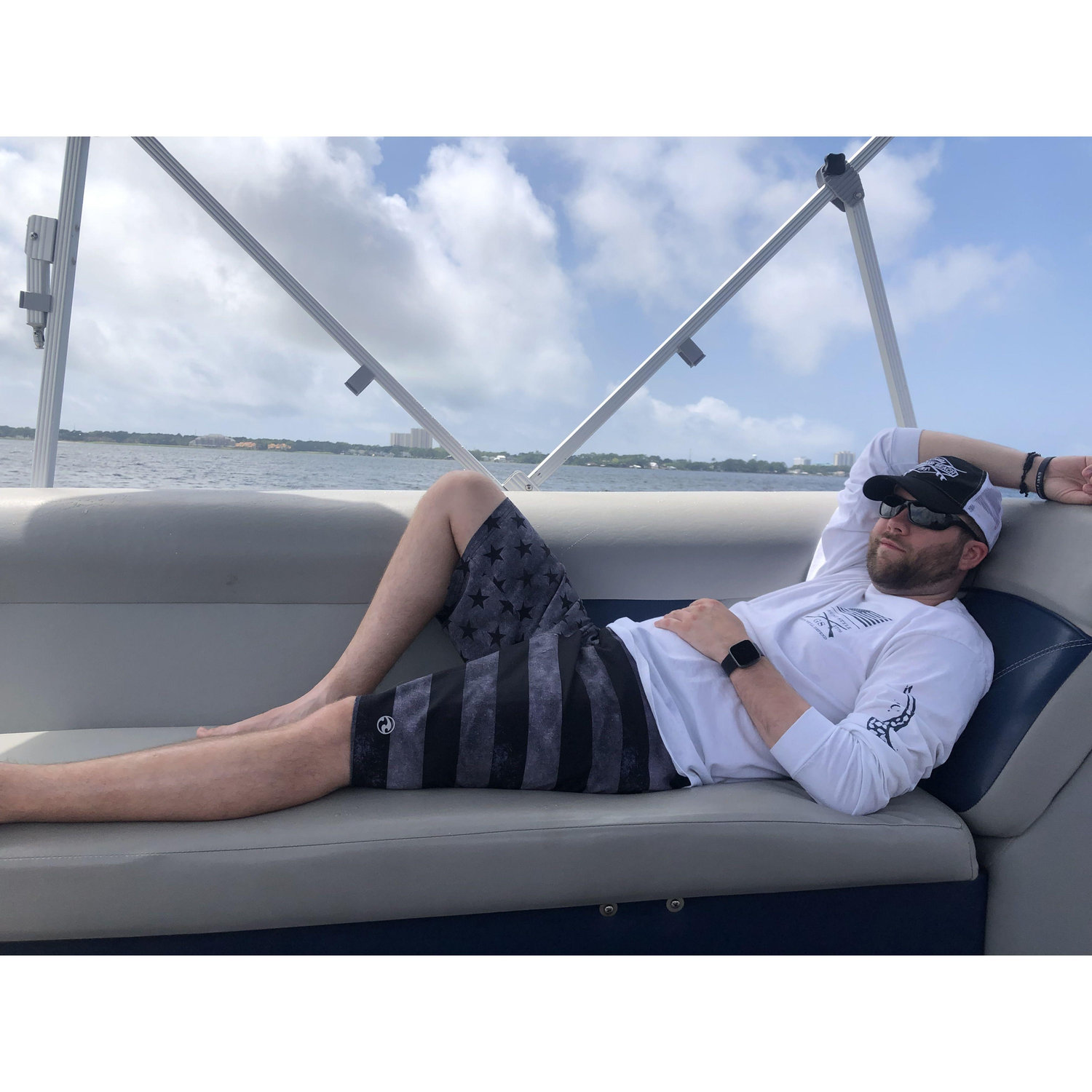 Relaxing on our recent trip to Florida