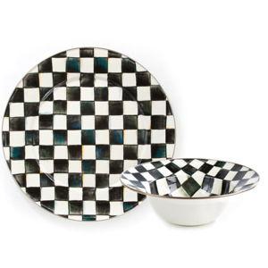 Courtly Check Serving Platter & Bowl Set