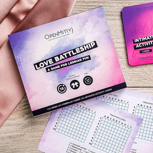 OpenMity Love Battleship Game for Lesbian Couples – Fun & Romantic Bedroom Game – Unique Valentines Day and Lesbian for Her