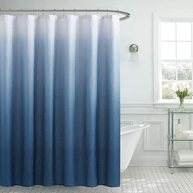 Shower Curtain & 12 Metal Hooks