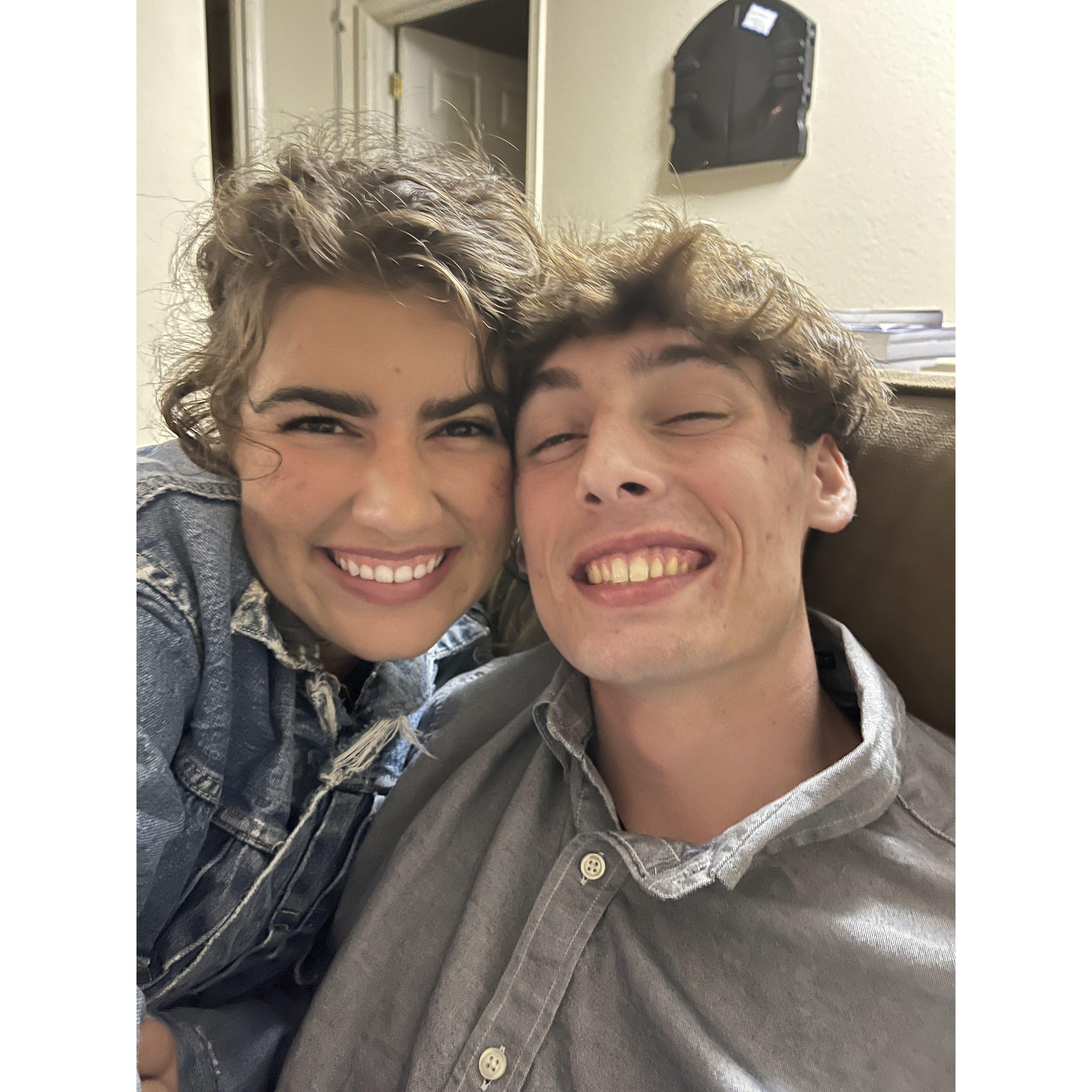 During our first date! Caleb planned the best evening!