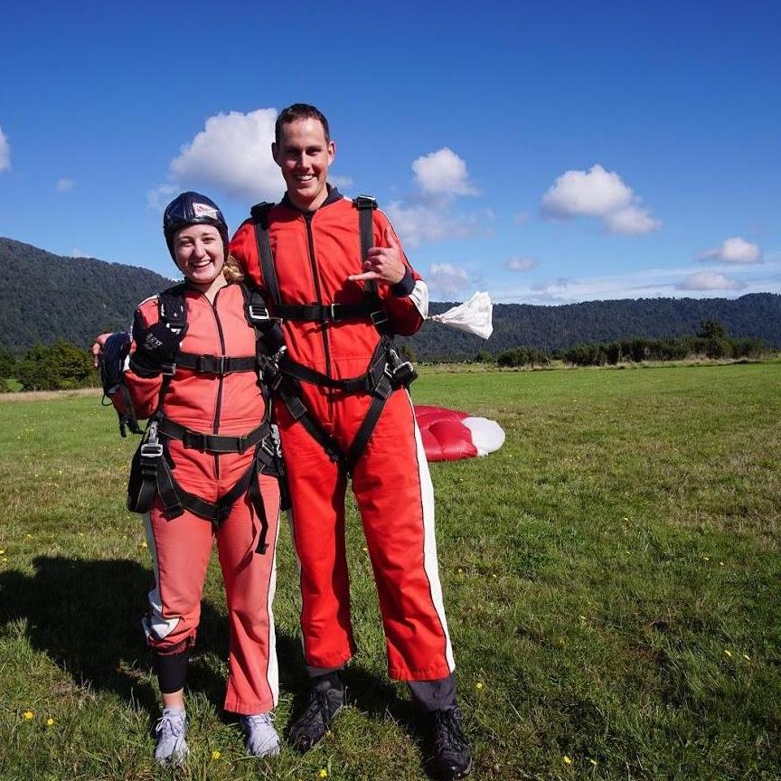 Skydiving near Franz Josef Glacier, New Zealand!