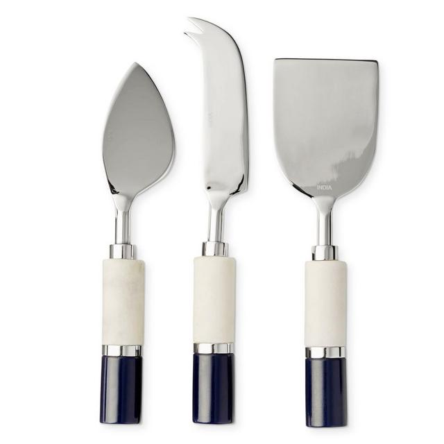 Nautical Stripe Cheese Knives, Set of 3