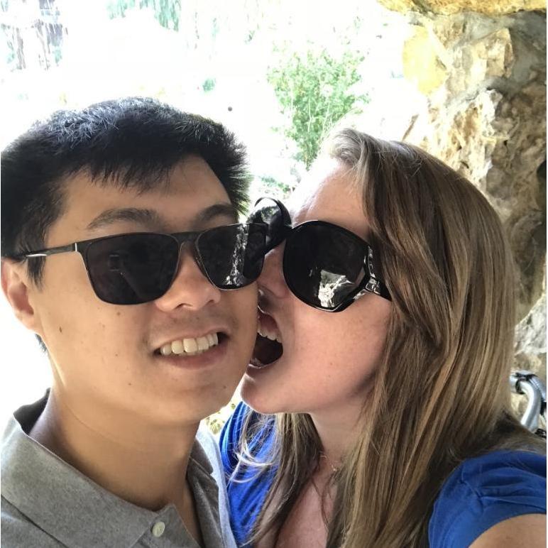 Dennis took Erika to The Huntington Gardens for the first time and told her there was treasure behind the waterfall. It was a kiss.