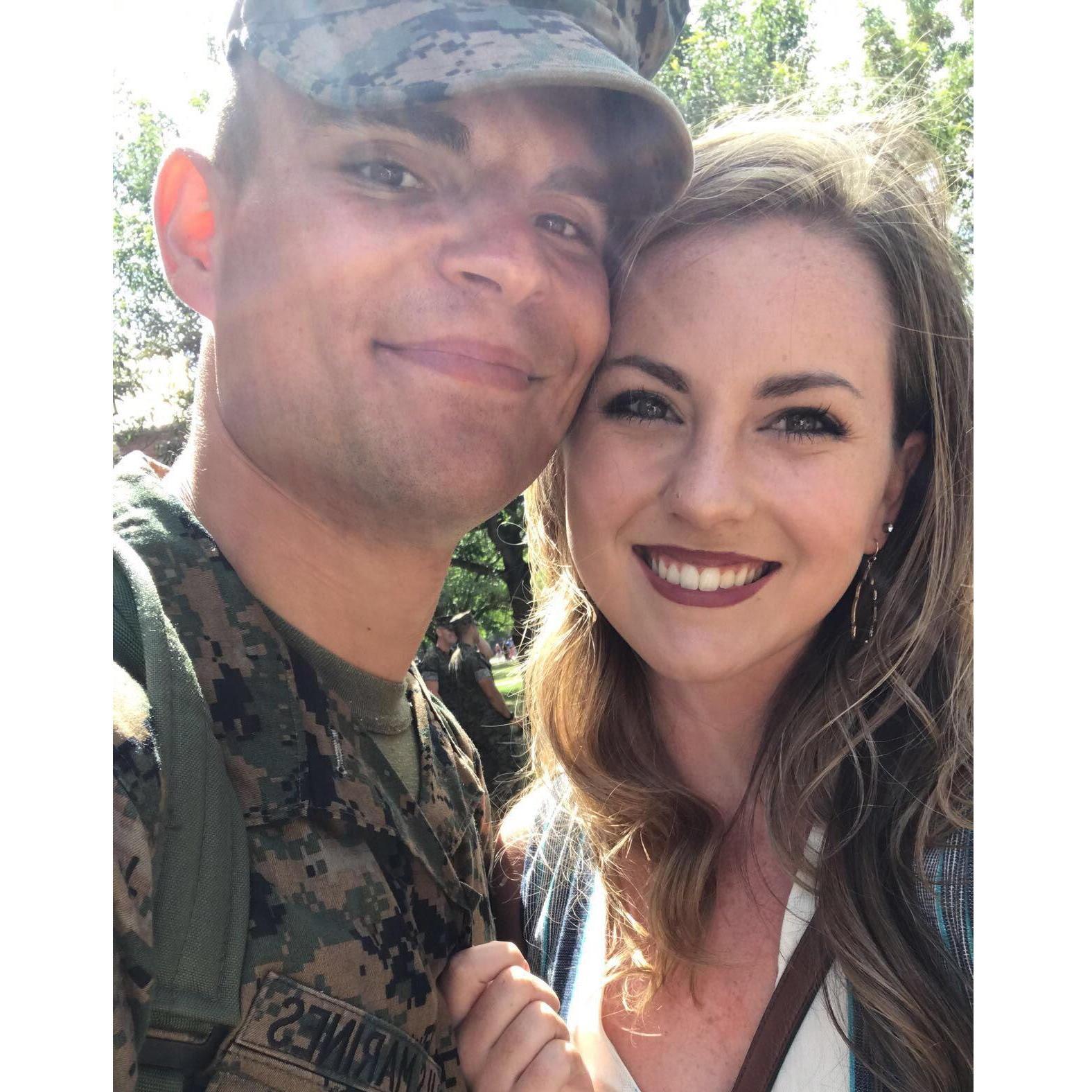 After his OCS graduation! I was so glad to have my Marine back!