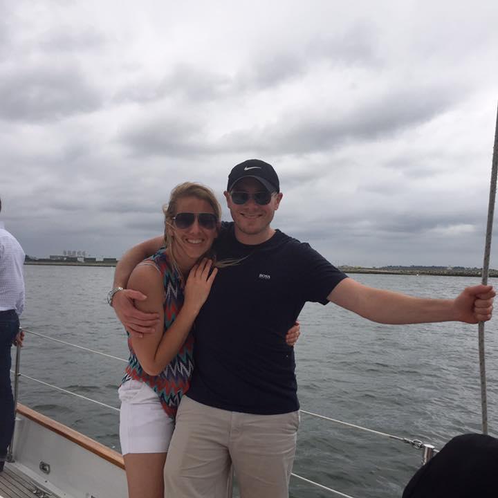 Sailing on the Boston Harbor for Cassie's birthday! Sweet Surprise by Nick with great friends!
