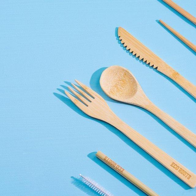 Reusable Bamboo Cutlery - Set of 5