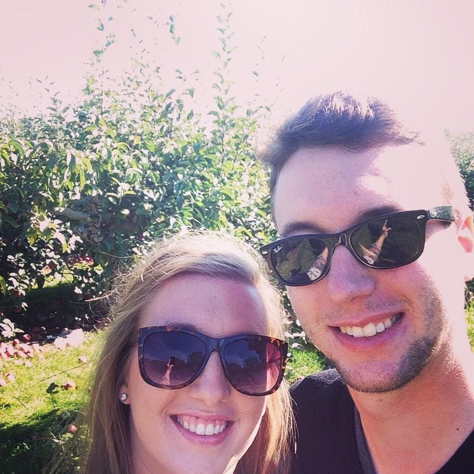 This was our one year anniversary. Clare had dragged Ryan to the apple orchard to pick some apples. It was a one and done event.